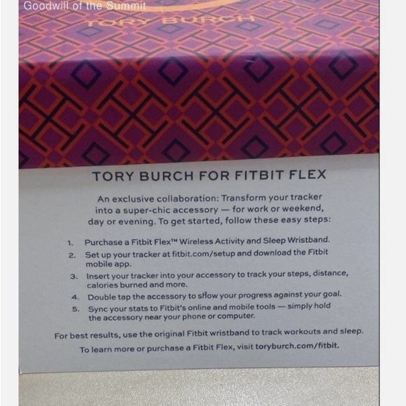 Tory Burch Blue Bracelet for Fitbit Flex (New) - Picture 5 of 5